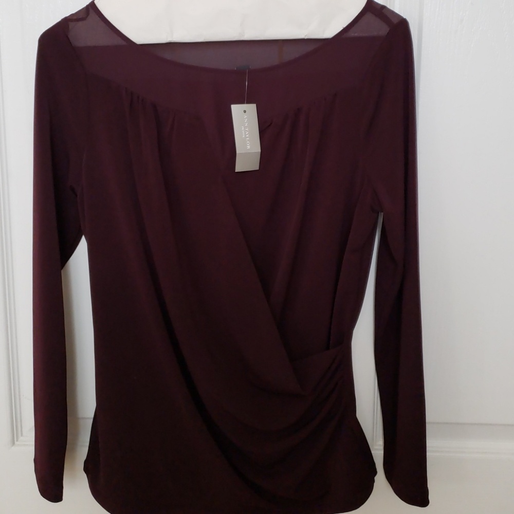 Ann Taylor faux wrap top